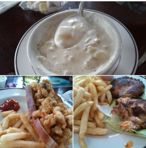 Where to Dine on the Plymouth WaterFront -The Shanty Rose Pub clam chowder