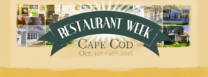 Cape Cod Restaurant Week Fall 2016