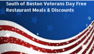 South of Boston Veterans Day Free Restaurant Meals & Discounts 2017