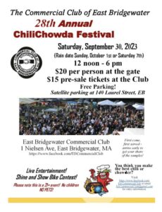 East Bridgewater Commerical Club Chili Chowder Fest 2023
